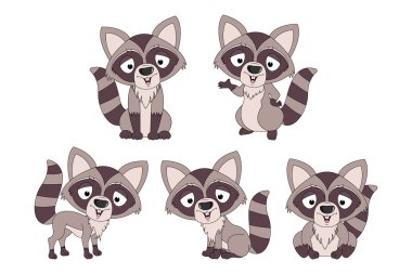 şirin rakun hayvan çizgi filmi grafiği