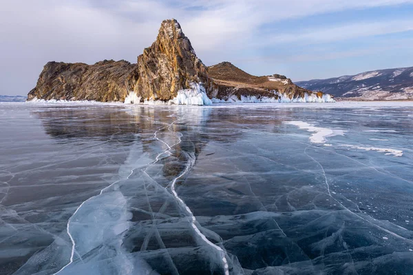 Ekscytujący Krajobraz Okolic Jeziora Bajkał — Zdjęcie stockowe