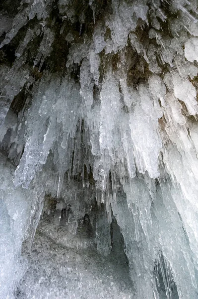 Cueva Hielo Del Lago Baikal Alrededores —  Fotos de Stock