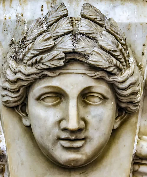 Ancient Roman Sculpture Which You Can See Face — Stock Photo, Image