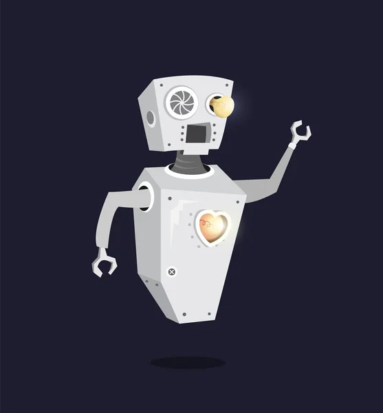 Robot Character Mascot Illustration — стоковый вектор