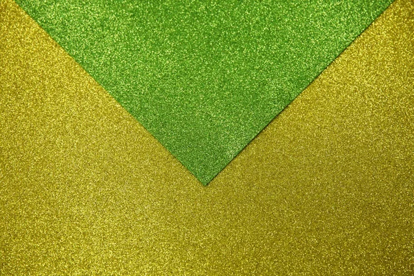Κίτρινο Και Πράσινο Γυαλιστερό Φόντο Διπλωμένο Μορφή Φακέλου — Φωτογραφία Αρχείου