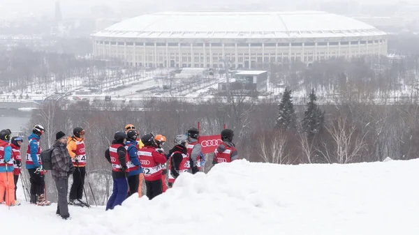 Moskova, Rusya - 03.02.2021: Audi quattro Kış Kupası 2019