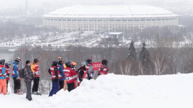 Moskova, Rusya - 03.02.2019: Audi quattro Kış Kupası 2019
