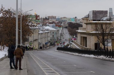 Moskova, Rusya - 24.02.2019: Boris Nemtsov anısına 2019 Mart