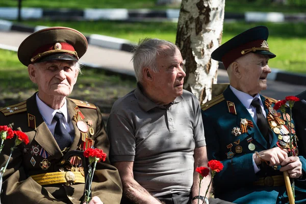 Moscow Russia 2019 Veterans Great Patriotic War Eve Victory Day — Stock Photo, Image