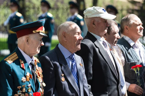 Moscú Rusia 2019 Veteranos Gran Guerra Patria Vísperas Del Día — Foto de Stock
