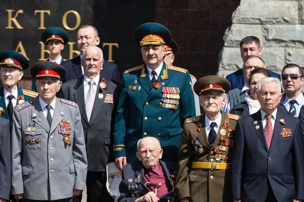Москва Росія 2019 Ветерани Великої Вітчизняної Війни Напередодні Дня Перемоги — стокове фото