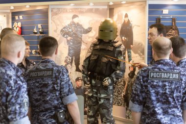 Moskova, Rusya - 30.05.2019: Moskova 'daki Zaitsev Özel Güvenlik Eğitim Merkezi' nde en iyi gözaltı gruplarının eğitici ve yöntembilimsel bir toplantısı düzenlendi.