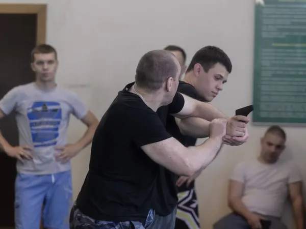 モスクワ ロシア 2019 モスクワのZaitsevプライベートセキュリティトレーニングセンターで最高の拘禁グループの教育的および方法論的集会が開催されました — ストック写真