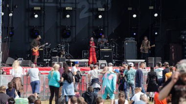 Tver Region, Rusya - 19.07.19: Rock festivali 