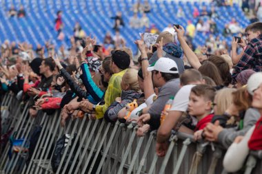 Tver Region, Rusya - 19.07.19: Rock festivali 