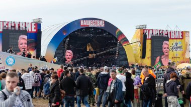 Tver Region, Rusya - 19.07.19: Rock festivali 
