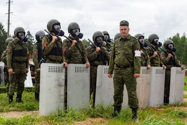 Regione Mosca Russia 2019 Uscita Sul Campo Delle Unità Protezione — Foto Stock