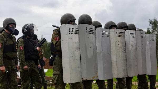 모스크바 러시아 2019 러시아 근위대의 군부대 화학적 부대의 출구는 모스크바 — 스톡 사진
