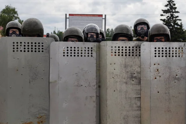 Región Moscú Rusia 2019 Salida Campo Las Unidades Protección Química —  Fotos de Stock