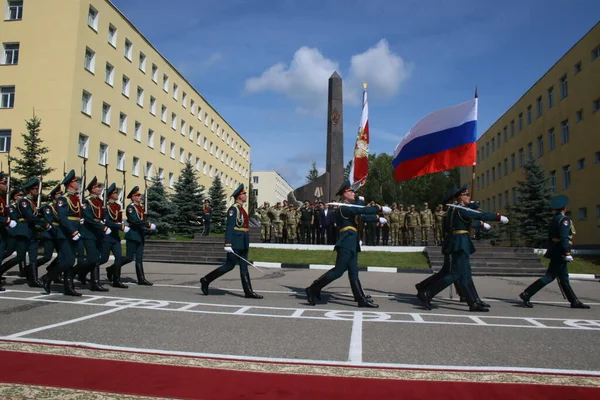 モスクワ地方 ロシア 2019 ロシア警備隊の長 ヴィクトル ゾロトフ将軍は ロシアの国家警備隊の軍ユニットと部隊の形成の指揮官との訓練と方法論的な会議を開催しました — ストック写真