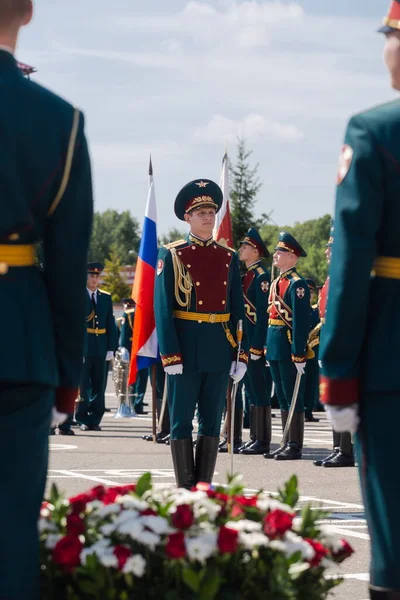 2019年8月8日 俄罗斯卫队司令维克托 佐洛托夫将军与俄罗斯国家卫队军事单位和部队编制指挥官举行了培训和方法会议 — 图库照片