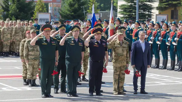 Región Moscú Rusia 2019 Jefe Guardia Rusa General Viktor Zolotov —  Fotos de Stock