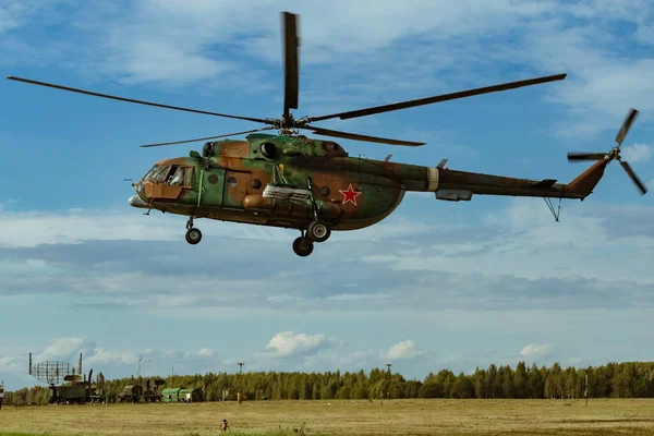 Regio Kaluga Rusland 2019 Een Militair Vliegveld Met Officieren Van — Stockfoto