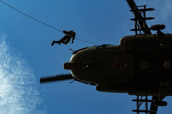 Région Kalouga Russie 2019 Sur Terrain Aviation Militaire Avec Des — Photo