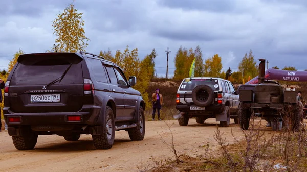 Regio Moskou Rusland 2019 Eerste Wedstrijden Auto Biathlon Zhivaya Stal — Stockfoto