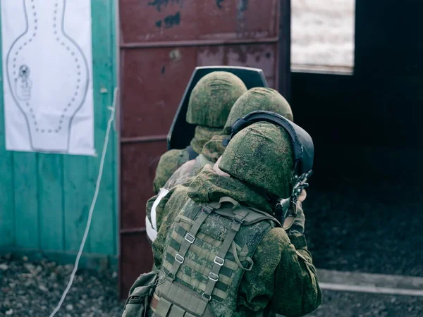 Smolensk Rússia 2019 Melhores Combatentes Destacamento Rosguard Mercúrio Realizaram Tarefas — Fotografia de Stock