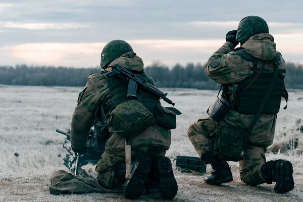 Smolensk Rusya 2019 Merkür Rosguard Birliğinin Iyi Savaşçıları Kişilik Silahlı Stok Fotoğraf