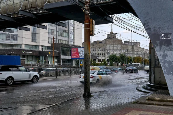 Voronezh Rusland 2021 Overstromingen Zware Regenval Voronezh — Stockfoto