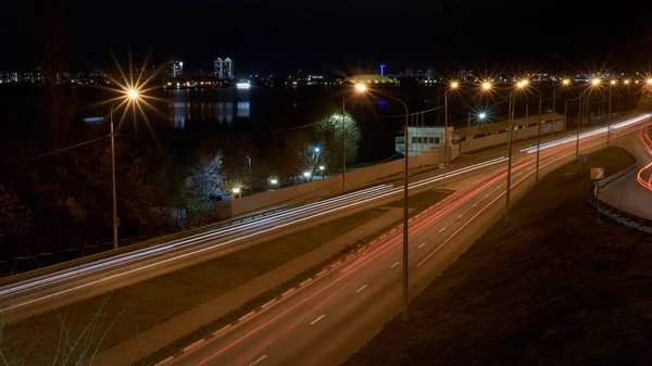 Embankment Voronej Tard Dans Soirée Automne — Photo