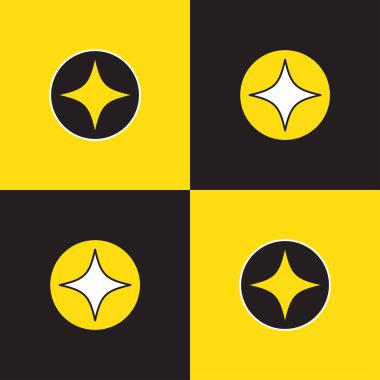 Dama tahtası sarı ve siyah. Pırıl pırıl, pürüzsüz bir geçmişi var. Vektör illüstrasyonu