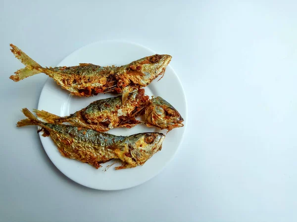 Pescado Frito Moolgarda Seheli Valamugil Seheli Salmonete Punto Azul Salmonete — Foto de Stock