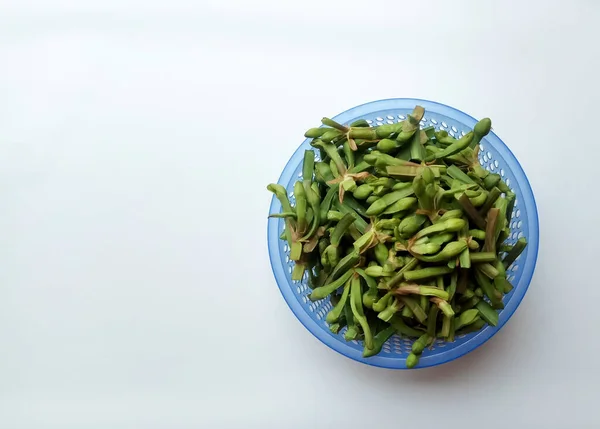 Genjer One Kind Swamp Plant Prepared Cooked Poor Man Vegetables — Stock Photo, Image