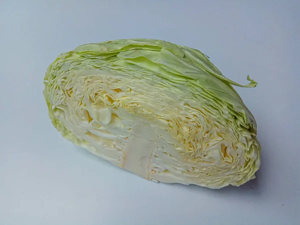 Przekrój Kapusty Lub Brassica Oleracea — Zdjęcie stockowe