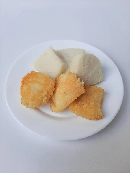 Jadah Ketan Een Traditionele Snack Uit Indonesië Gemaakt Van Kleverige — Stockfoto