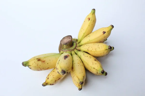 Bir Tarak Lady Finger Bananas Veya Sugar Bananas Veya Fig — Stok fotoğraf