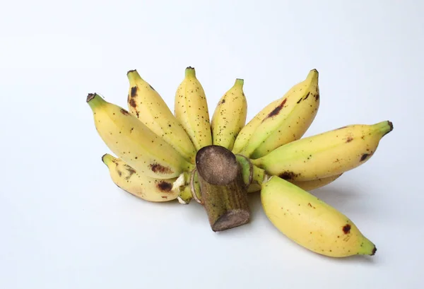 Bir Tarak Lady Finger Bananas Veya Sugar Bananas Veya Fig — Stok fotoğraf