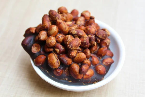 Gula Kacang Traditional Snack Indonesia Made Roasted Peanuts Brown Sugar — Stock Photo, Image