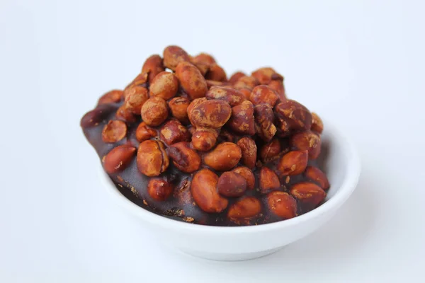 Gula Kacang Traditional Snack Indonesia Made Roasted Peanuts Brown Sugar — Stock Photo, Image