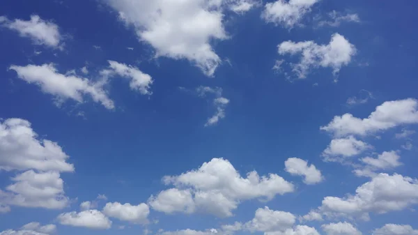 Beautiful Summer Sky View White Clouds Blue Sky Sky — Stock Photo, Image