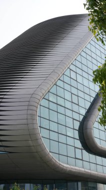 Modern tasarlanmış ofis manzarası Şangay 'da bulunuyor.