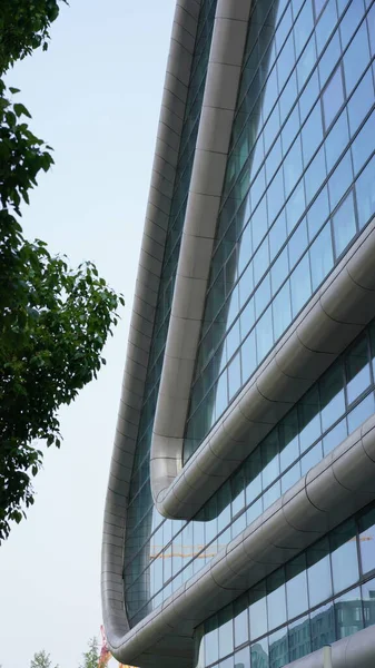 Сучасний Дизайн Будівлі Офісу Розташований Шанхаї — стокове фото