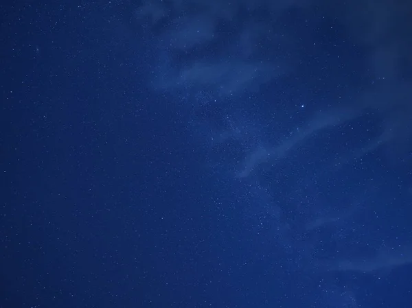 Visão Escura Céu Noturno Com Milkyway Como Pano Fundo — Fotografia de Stock
