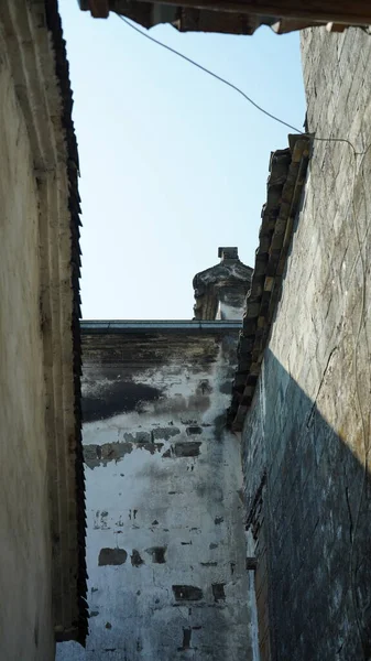 Hermosa Vista Tradicional Del Pueblo Chino Con Arquitectura Clásica Los —  Fotos de Stock