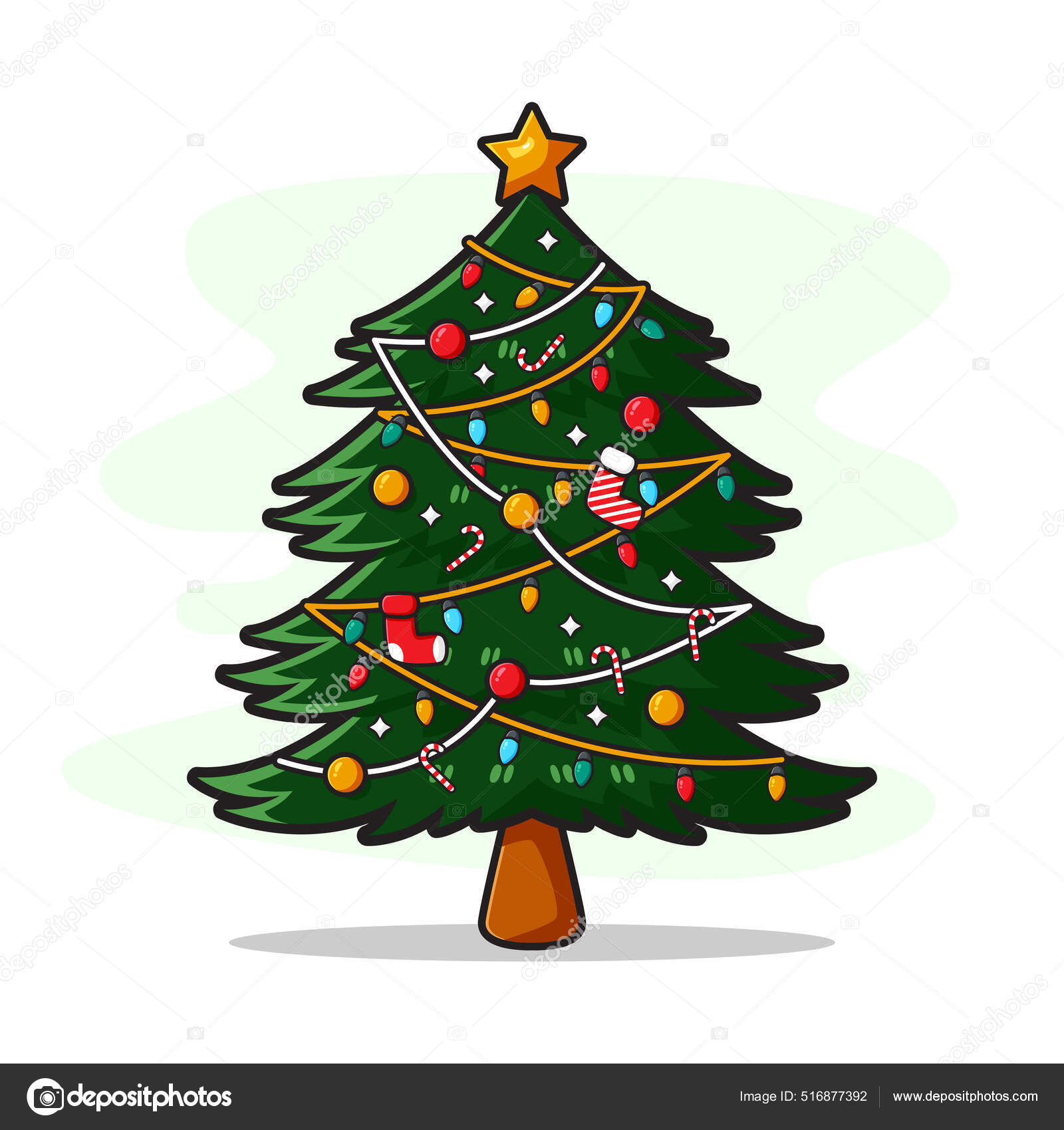 Arvore De Natal Christmas Tree Sticker - Arvore De Natal Christmas