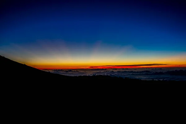 Maui Hawaii Dramatic View Sunset Haleakala Crater Haleakala National Park — ストック写真