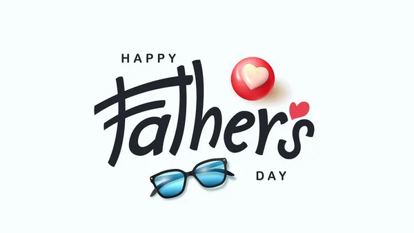Father Day Greeting Card Father Day Calligraphy Gift Item Dad — Stock Vector