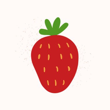 İzole edilmiş karalama çileği beyaz üzerine. Vektör el çizilmiş dut