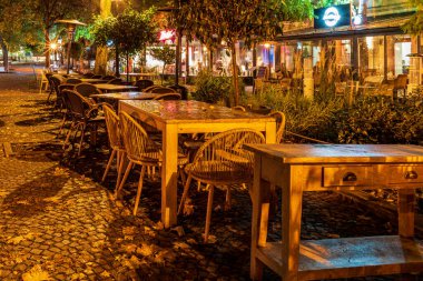 Bratislava şehrinde sonbahar oturumu
