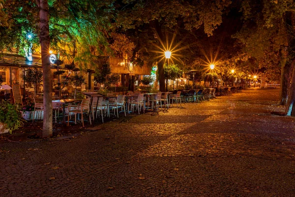 Noite Outono Cidade Bratislava — Fotografia de Stock